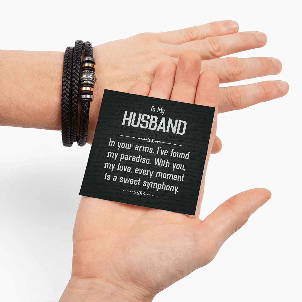 To My Husband In Your Arms Love You Forever Bracelet-Express Your Love Gifts