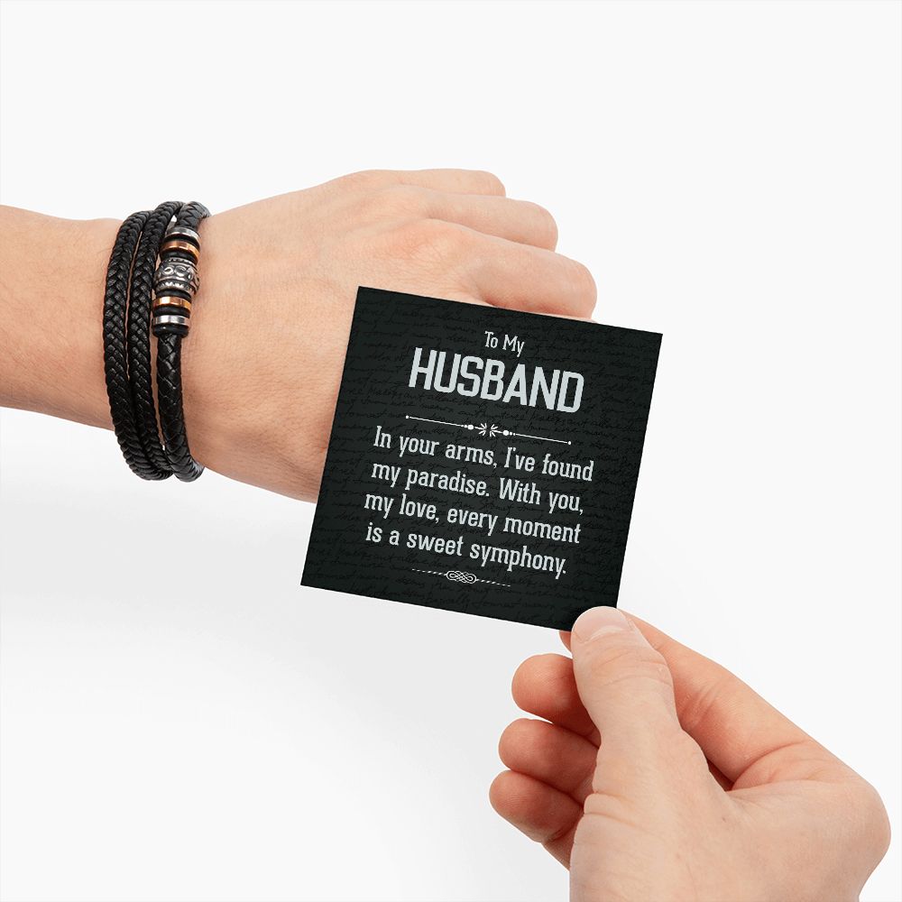 To My Husband In Your Arms Love You Forever Bracelet-Express Your Love Gifts