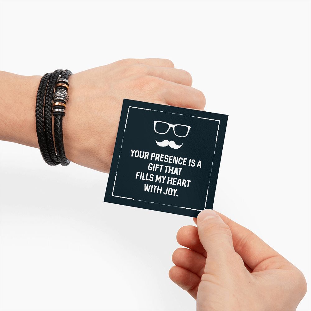 To My Dad Your Presence is a Gift That Fills My Heart With Joy Love You Forever Bracelet-Express Your Love Gifts