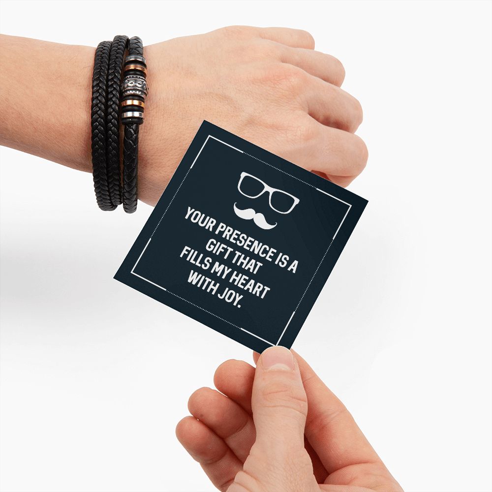 To My Dad Your Presence is a Gift That Fills My Heart With Joy Love You Forever Bracelet-Express Your Love Gifts