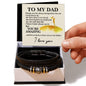 Lucky To Have You As My Father Love You Forever Bracelet-Express Your Love Gifts
