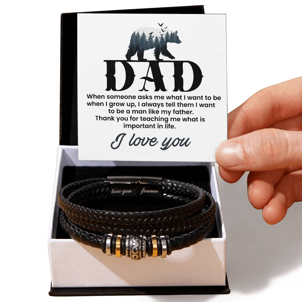 Man Like My Father Love You Forever Bracelet-Express Your Love Gifts