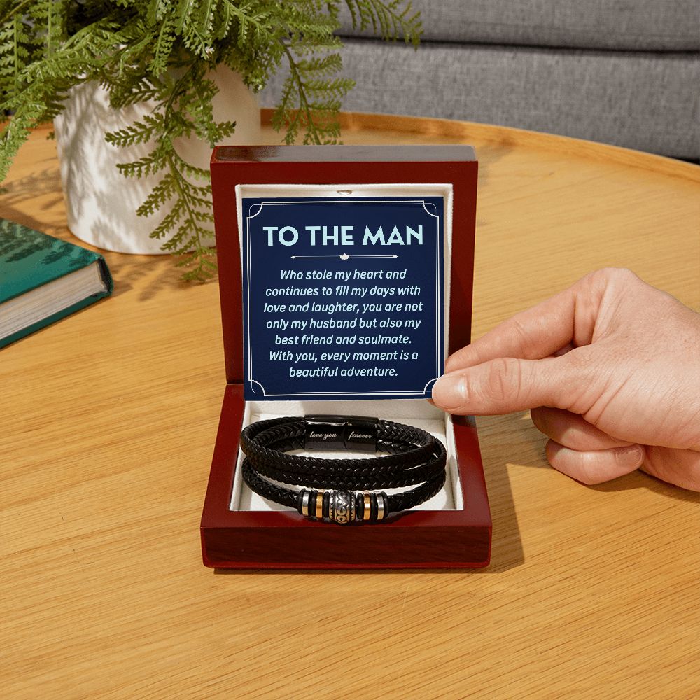 To My Husband To the Man Who Stole Love You Forever Bracelet-Express Your Love Gifts
