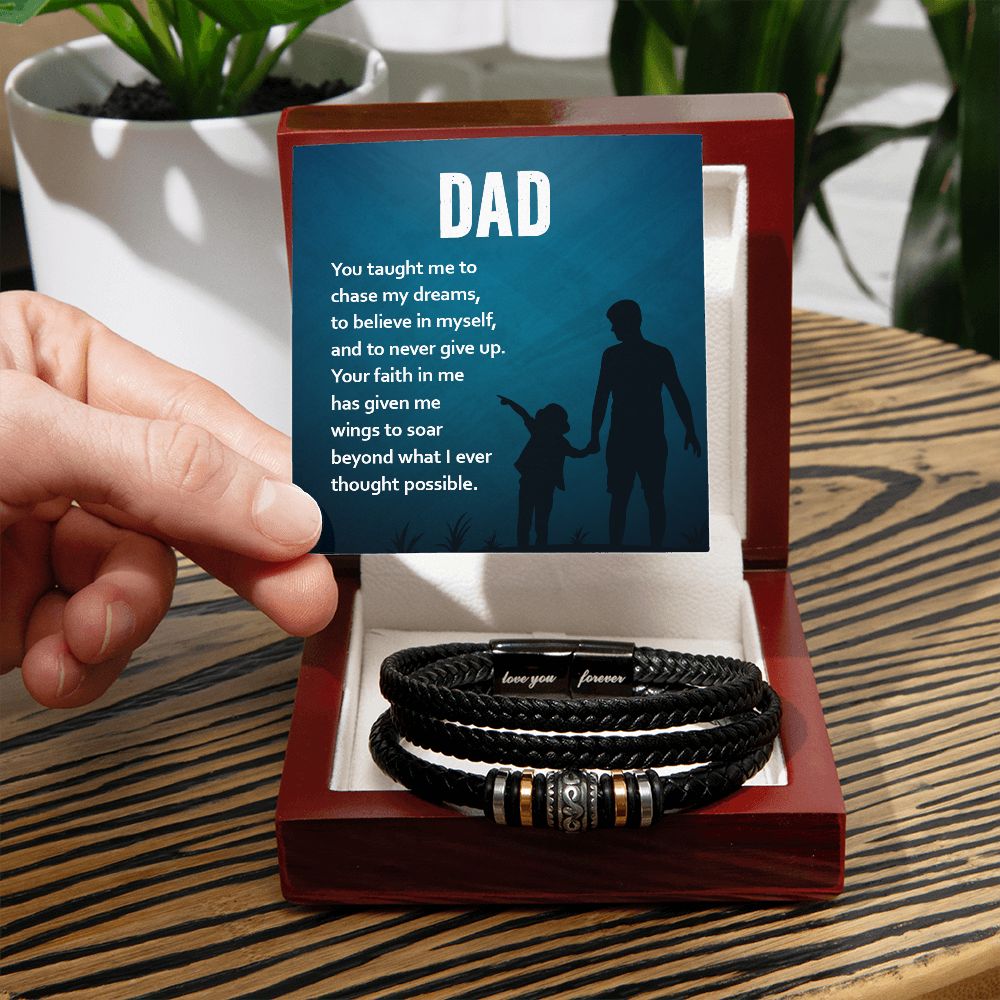 To My Dad Love You Forever Bracelet-Express Your Love Gifts