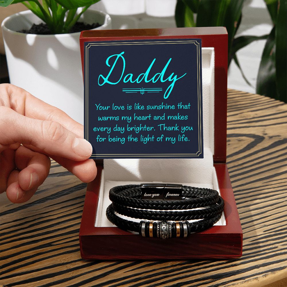 To My Dad Your Love Is Love You Forever Bracelet-Express Your Love Gifts