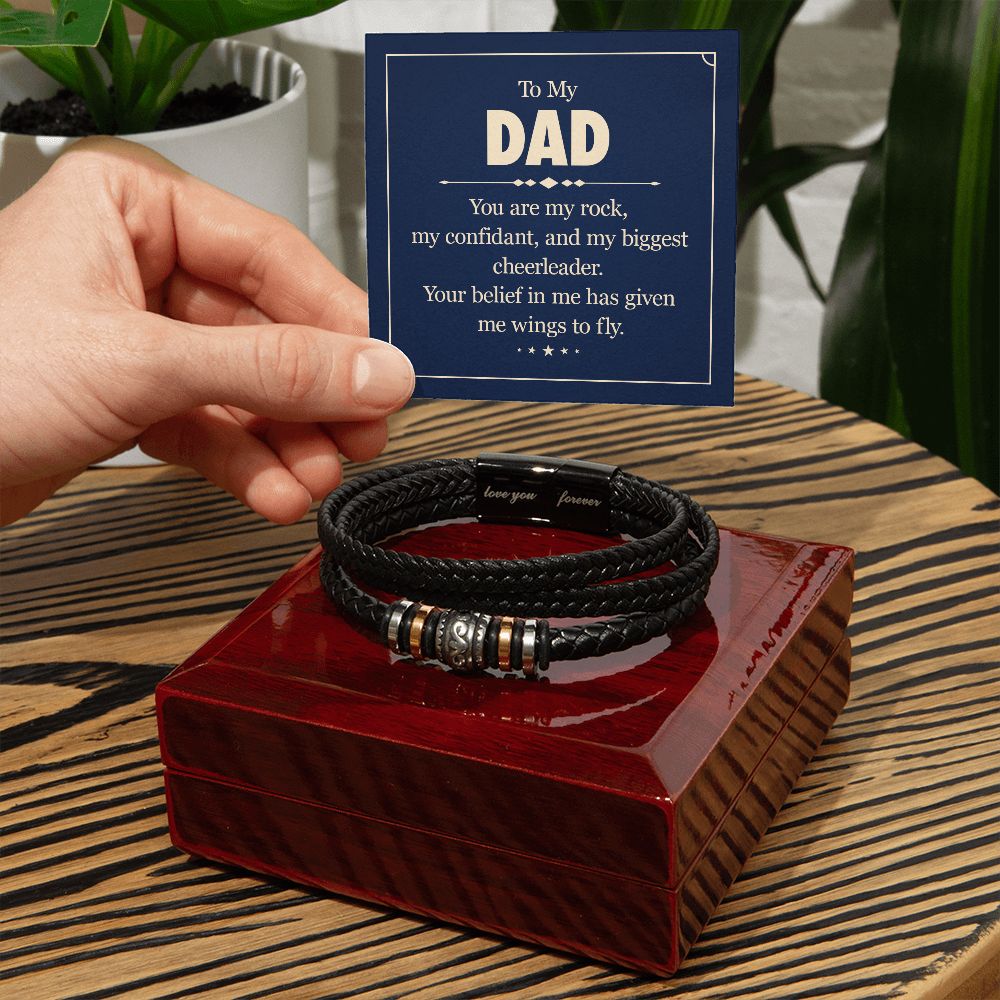 To My Dad You Are my Rock Love You Forever Bracelet-Express Your Love Gifts