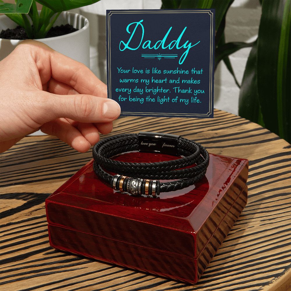 To My Dad Your Love Is Love You Forever Bracelet-Express Your Love Gifts