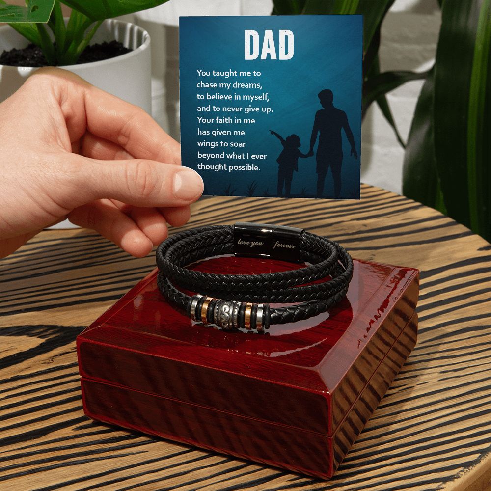 To My Dad Love You Forever Bracelet-Express Your Love Gifts