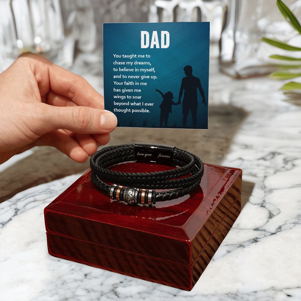 To My Dad Love You Forever Bracelet-Express Your Love Gifts
