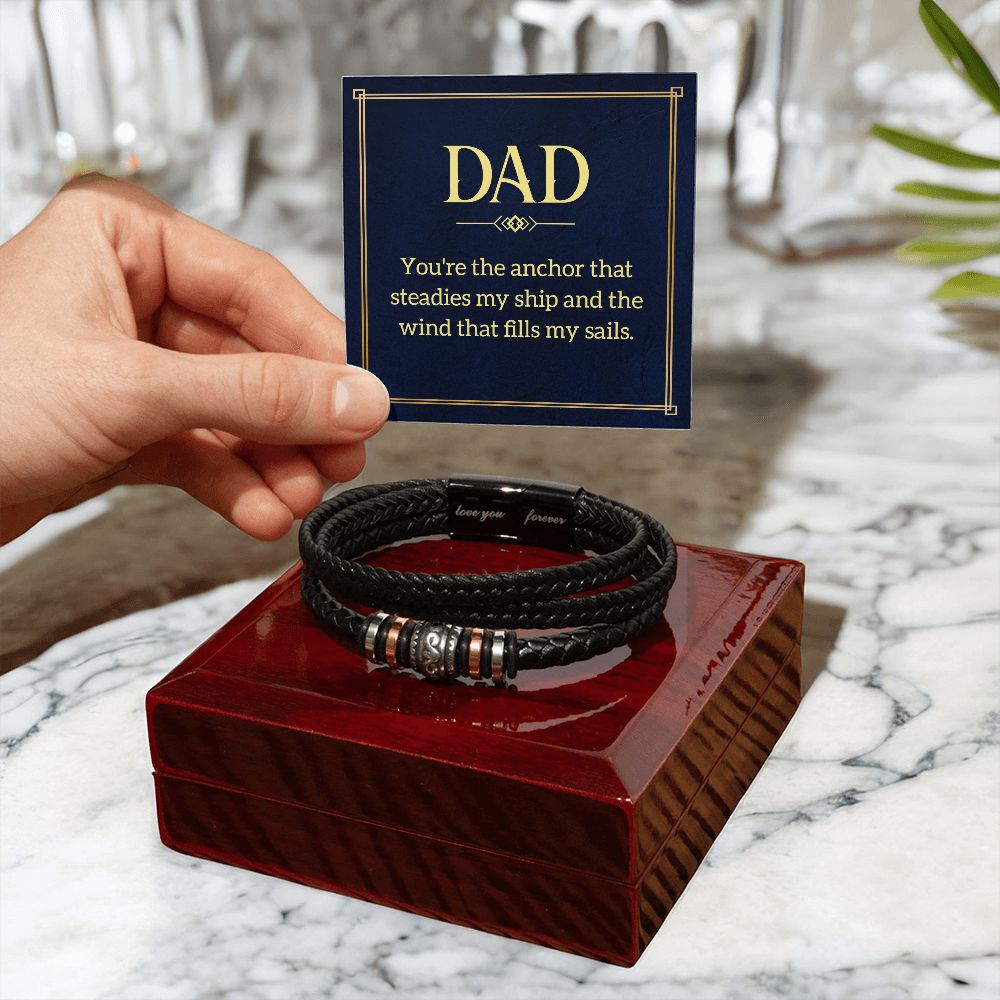 To My Dad You're Love You Forever Bracelet-Express Your Love Gifts