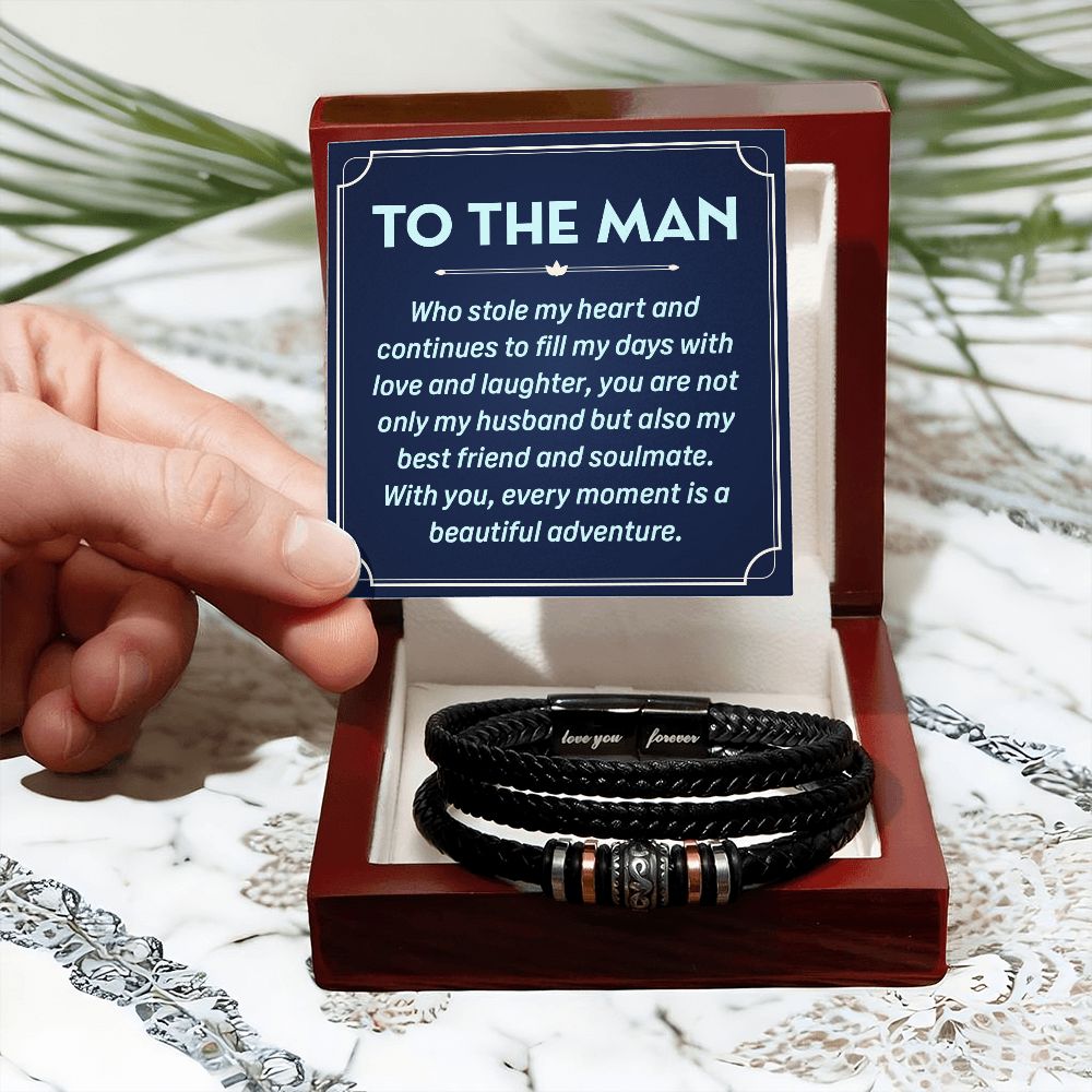 To My Husband To the Man Who Stole Love You Forever Bracelet-Express Your Love Gifts