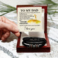 Lucky To Have You As My Father Love You Forever Bracelet-Express Your Love Gifts