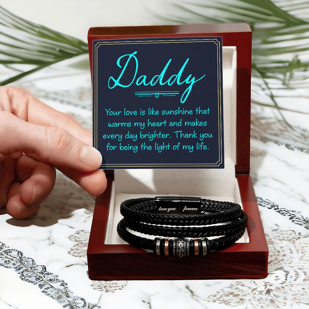 To My Dad Your Love Is Love You Forever Bracelet-Express Your Love Gifts