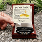 Lucky To Have You As My Father Love You Forever Bracelet-Express Your Love Gifts