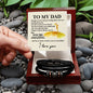 Lucky To Have You As My Father Love You Forever Bracelet-Express Your Love Gifts