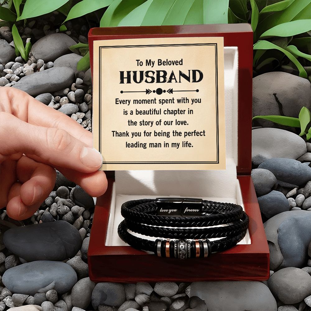 To My Husband Every Moment Spent With You Love You Forever Bracelet-Express Your Love Gifts