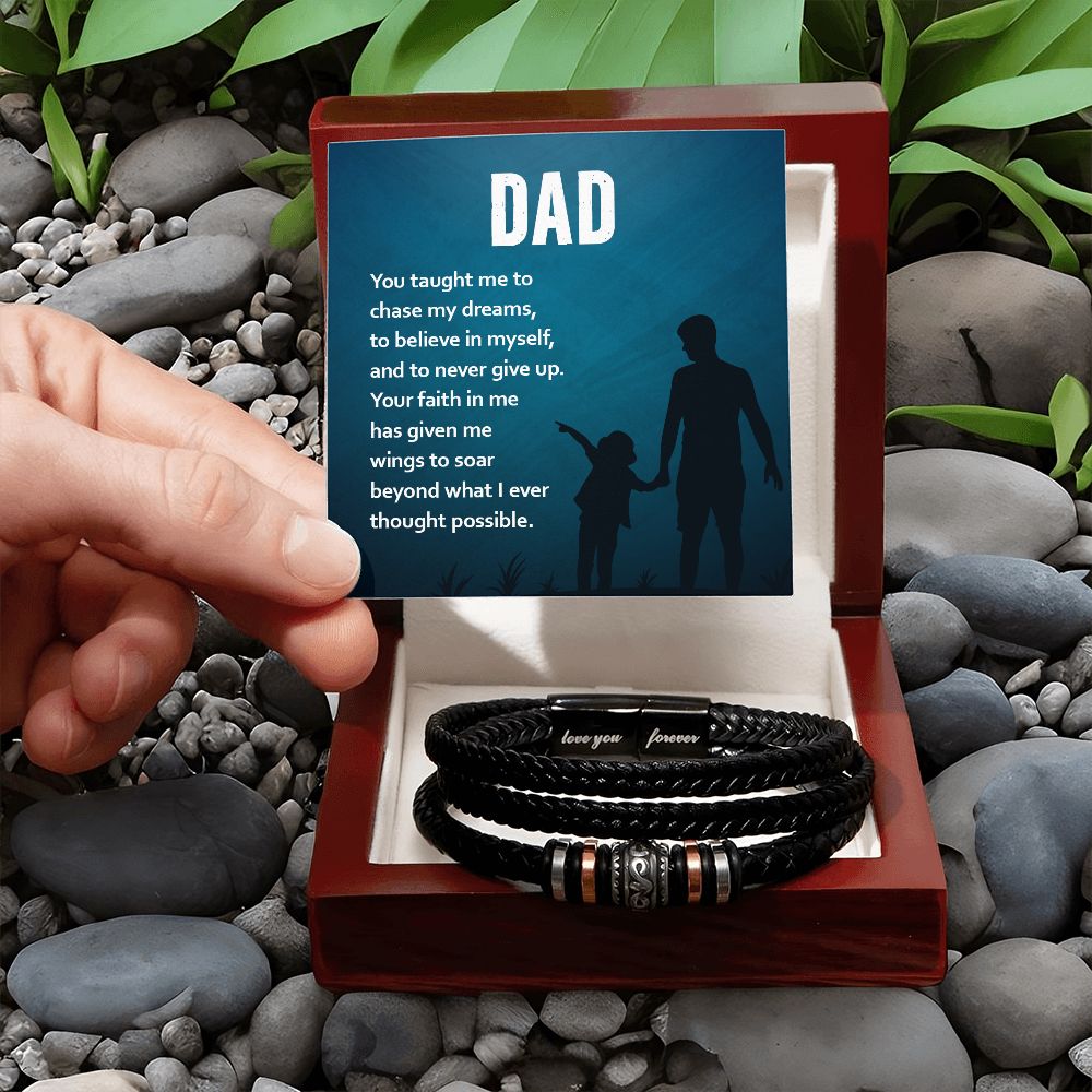 To My Dad Love You Forever Bracelet-Express Your Love Gifts
