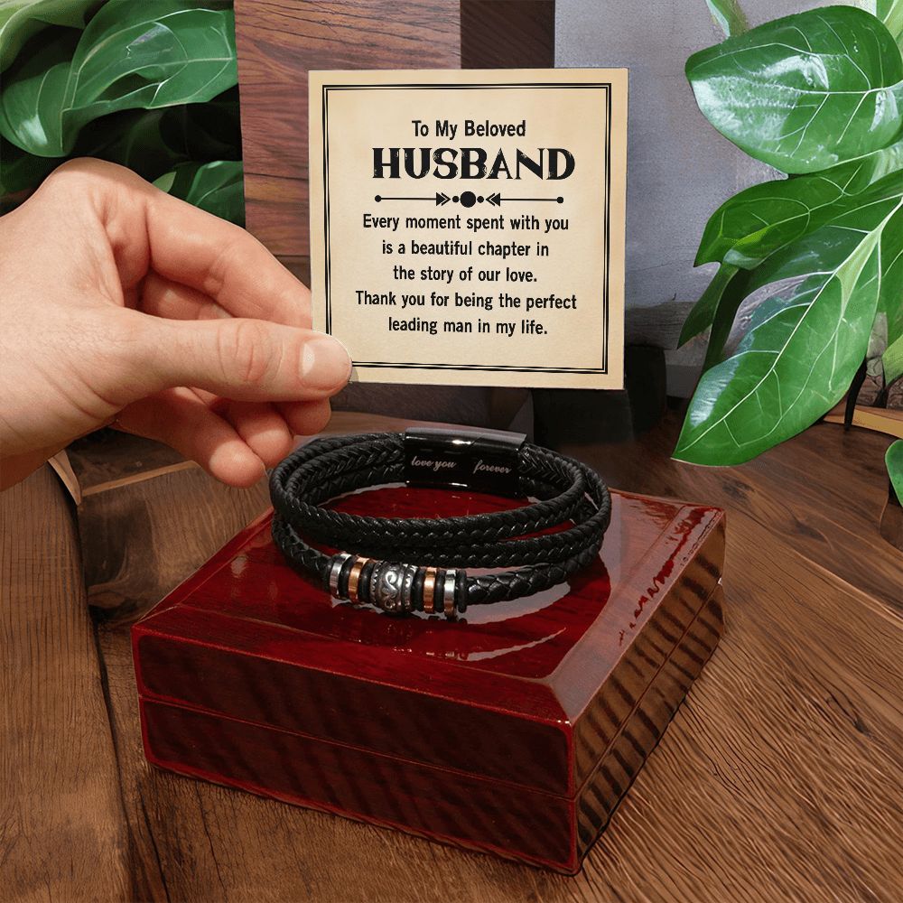 To My Husband Every Moment Spent With You Love You Forever Bracelet-Express Your Love Gifts