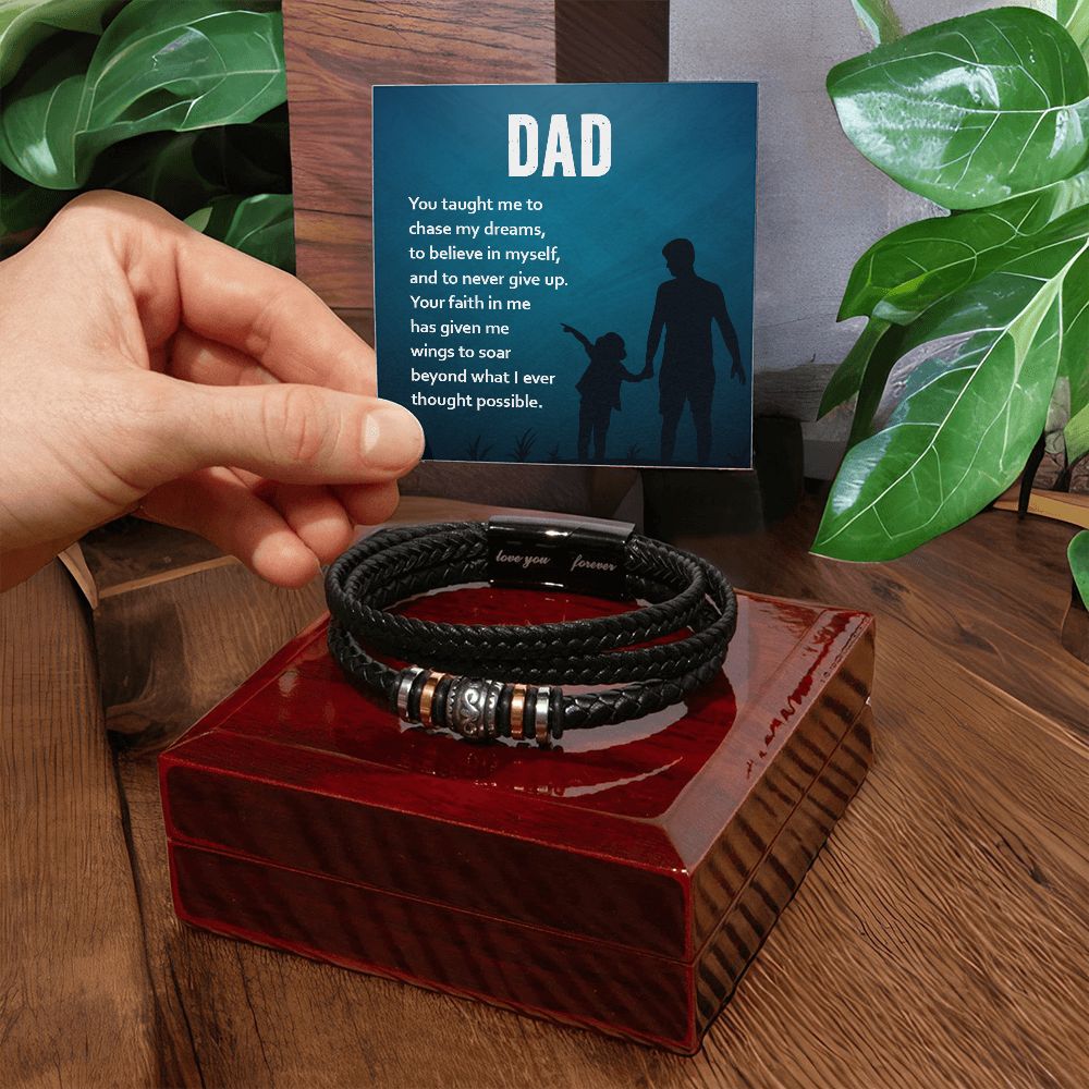 To My Dad Love You Forever Bracelet-Express Your Love Gifts