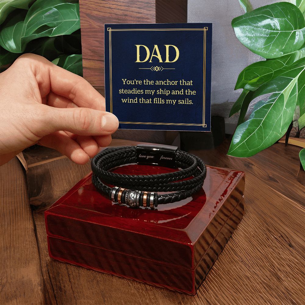 To My Dad You're Love You Forever Bracelet-Express Your Love Gifts