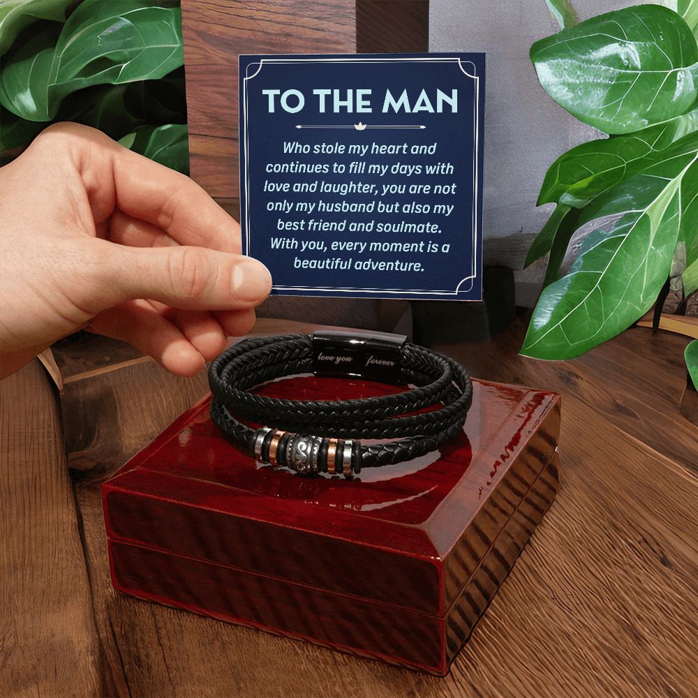 To My Husband To the Man Who Stole Love You Forever Bracelet-Express Your Love Gifts
