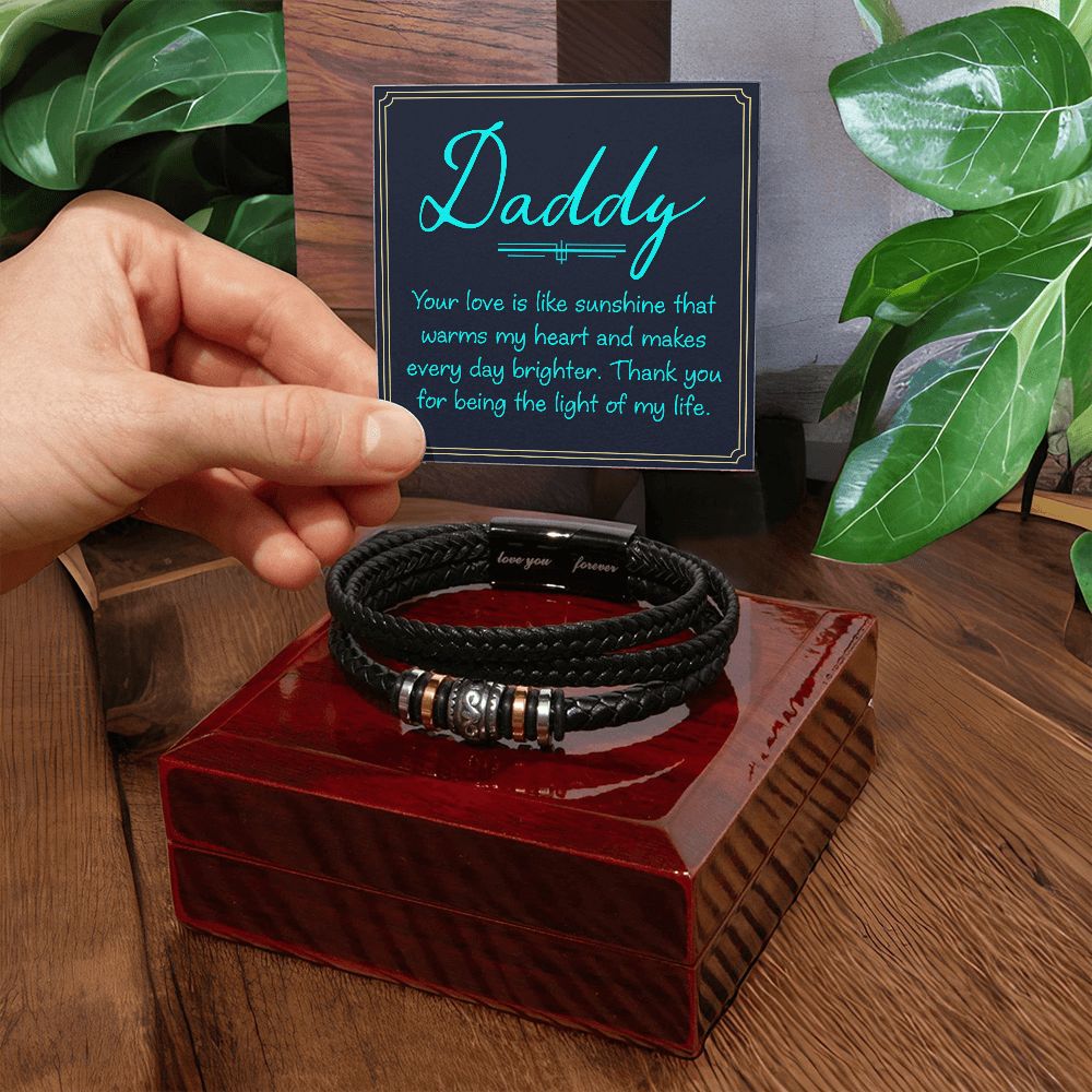 To My Dad Your Love Is Love You Forever Bracelet-Express Your Love Gifts
