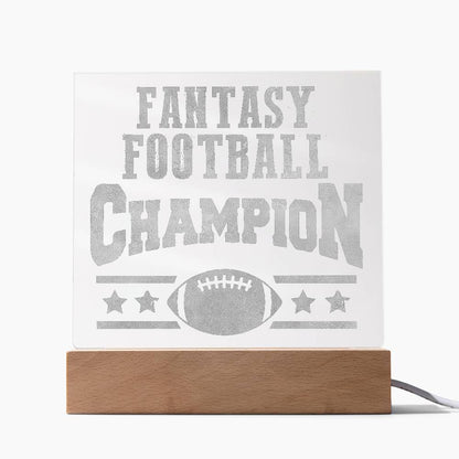 Fantasy Football Team Engraved Acrylic Square Plaque-Express Your Love Gifts