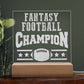 Fantasy Football Team Engraved Acrylic Square Plaque-Express Your Love Gifts
