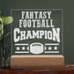 Fantasy Football Team Engraved Acrylic Square Plaque-Express Your Love Gifts