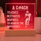 Coach Engraved Acrylic Square Plaque-Express Your Love Gifts