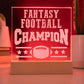 Fantasy Football Team Engraved Acrylic Square Plaque-Express Your Love Gifts