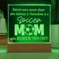 Behind Every Soccer Engraved Acrylic Square Plaque-Express Your Love Gifts