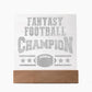 Fantasy Football Team Engraved Acrylic Square Plaque-Express Your Love Gifts