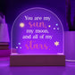 You Are My Sun Printed Acrylic Dome Plaque-Express Your Love Gifts