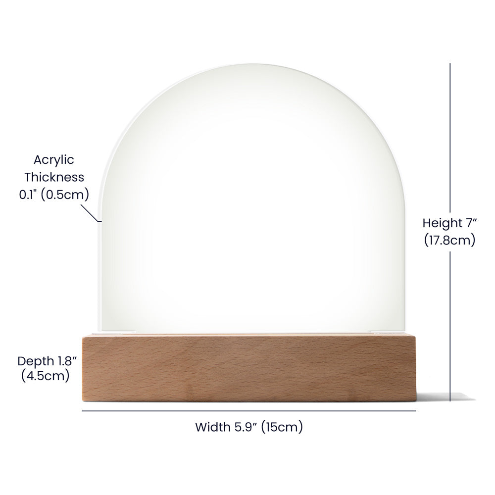 There's Always Printed Acrylic Dome Plaque-Express Your Love Gifts