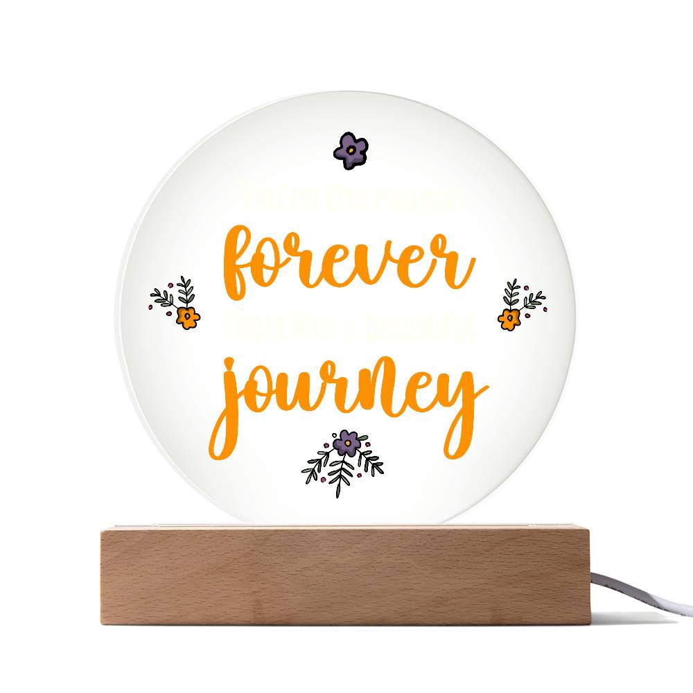 You're the Reason Printed Circle Acrylic Plaque-Express Your Love Gifts