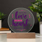 You're the Love Note Printed Circle Acrylic Plaque-Express Your Love Gifts