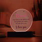 Mom Your Love is The Lighthouse Printed Circle Acrylic Plaque-Express Your Love Gifts