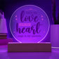 You're the Love Note Printed Circle Acrylic Plaque-Express Your Love Gifts