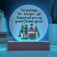 I'm Very Happy No Base Printed Circle Acrylic Plaque-Express Your Love Gifts