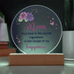 Mom Your Love is The Secret Ingredient Printed Circle Acrylic Plaque-Express Your Love Gifts