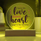 You're the Love Note Printed Circle Acrylic Plaque-Express Your Love Gifts