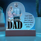 My Dear Beloved DaddyPrinted Heart Shaped Acrylic Plaque-Express Your Love Gifts