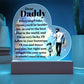 Daddy Every StepPrinted Heart Shaped Acrylic Plaque-Express Your Love Gifts