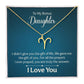 To My Bonus Daughter The Gift of Life Zodiac Name Necklace-Express Your Love Gifts