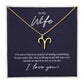 To My Wife Losing Someone Zodiac Name Necklace-Express Your Love Gifts
