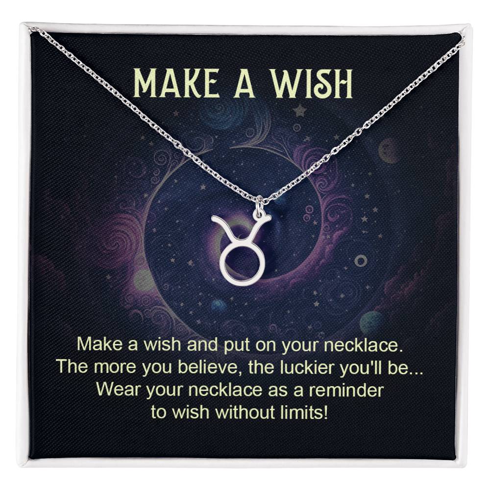 Make a Wish Zodiac Name Necklace-Express Your Love Gifts
