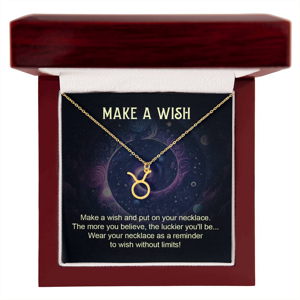 Make a Wish Zodiac Name Necklace-Express Your Love Gifts