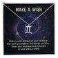 Make a Wish Zodiac Name Necklace-Express Your Love Gifts