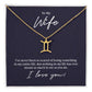 To My Wife Losing Someone Zodiac Name Necklace-Express Your Love Gifts